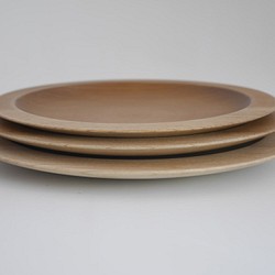 《現品限り》朴の木製皿3枚組 1枚目の画像