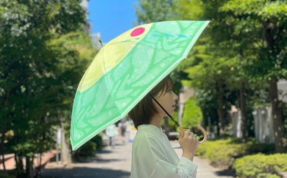 【送料無料】クリームソーダな日傘 1枚目の画像