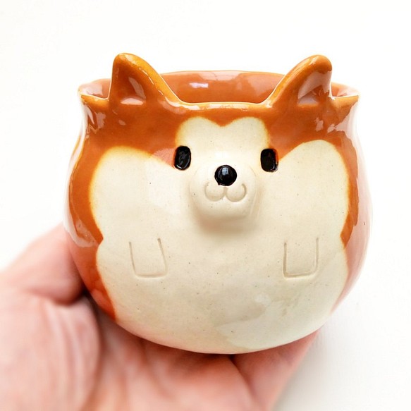 秋田犬マグカップ　コロッとふっくら　 1枚目の画像
