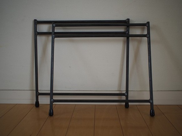 組み立てテーブル用鉄脚｜ＬＯＷダブル 1枚目の画像