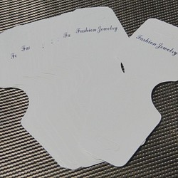 13*5cm・ジュエリーディスプレイカード・ホワイト台紙 30枚セット 1枚目の画像