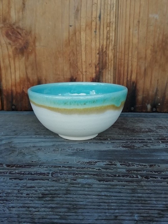 トルコブルー　茶碗（小さめ） 1枚目の画像
