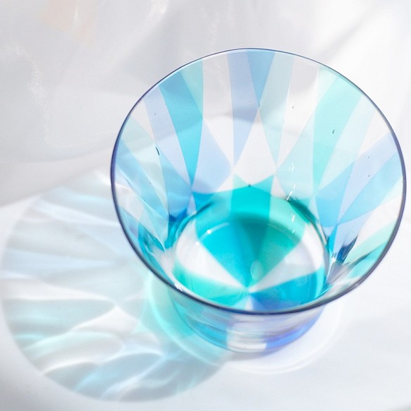 爽やかブルー の kaleido glass (受注制作） 1枚目の画像