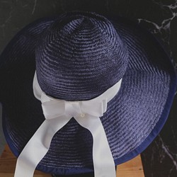 ブルーロイロイヤルブルー輸入ラミー製ラミー製帽子 1枚目の画像