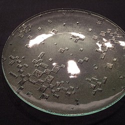 昭和型ガラス「古都」円形皿　小（Φ120mm） 1枚目の画像