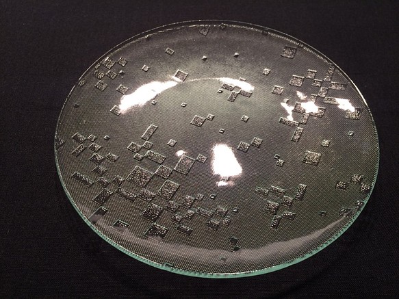 昭和型ガラス「古都」円形皿　小（Φ120mm） 1枚目の画像