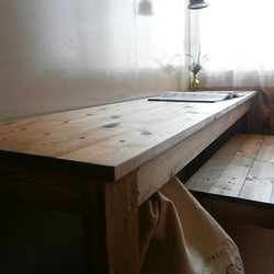 アンティーク風 ミシン台・作業台・テーブル  180cm  【 DW 】 1枚目の画像