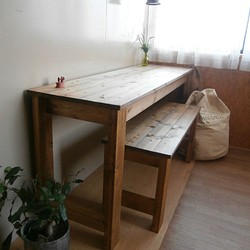アンティーク風 ミシン台・作業台・テーブル  160cm  【 DW 】 1枚目の画像