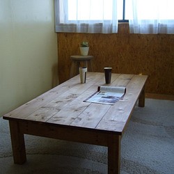 ハンドメイド  机・座卓・テーブル　140×70㎝　【DW】 1枚目の画像