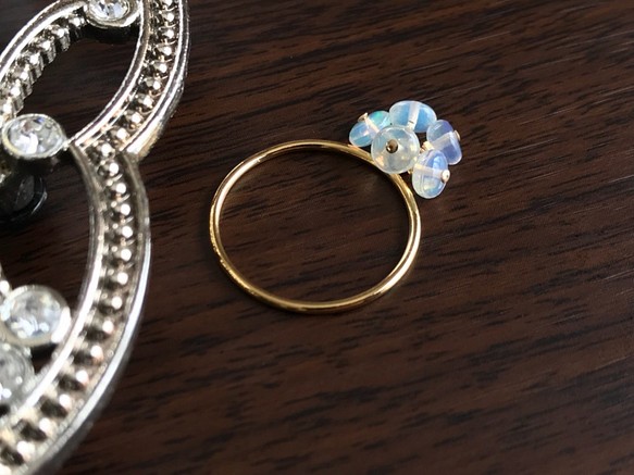K14GF Precious opal ring 第1張的照片