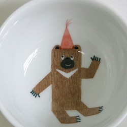 クマさん　飯碗（子供用食器） 1枚目の画像