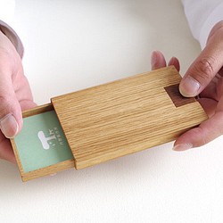 木製カードケース／押型／ナラ 1枚目の画像