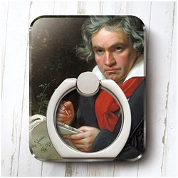 スマホリング【 ベートーヴェンの肖像画】iPhone8 iPhone7 iPadAir Android 絵画 バンカーリ 1枚目の画像