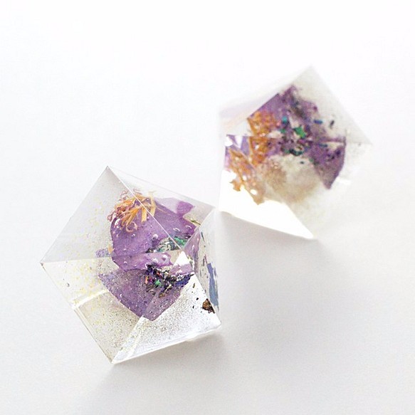 ペンタゴンピアス(紫陽花と野草) 1枚目の画像