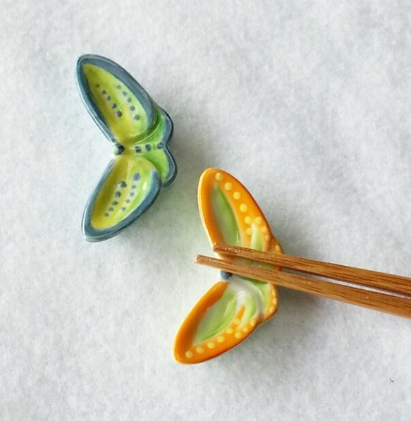 蝶々箸置き＊ビタミンカラー（1個からOK） 1枚目の画像