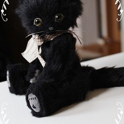 シカマル様専用オーダー黒猫ちゃん（中サイズ） 1枚目の画像