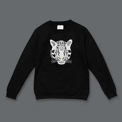 雲豹刺繡上衣 Cloud Leopard Embroidered Top(Black) 第1張的照片