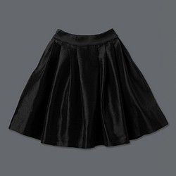 【職人手工】珠光奧黛麗赫本褶裙Shiny Audrey Hepburn Skirt (Black) 第1張的照片