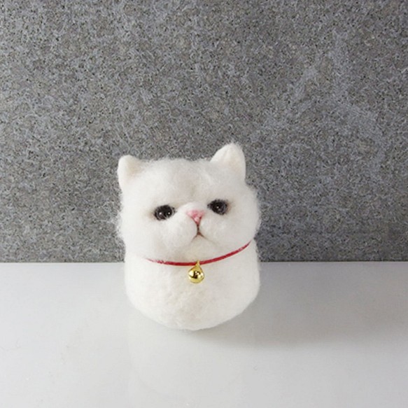 白猫のピル[フェイワ霏手作り]マイクロカスタムペット人形（赤ちゃんの注文を歓迎します） 1枚目の画像