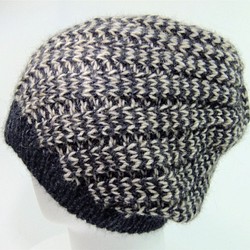 編み図　ポッサム・メリノ　エストニアンスパイラル帽　（郵送・送料込） 1枚目の画像