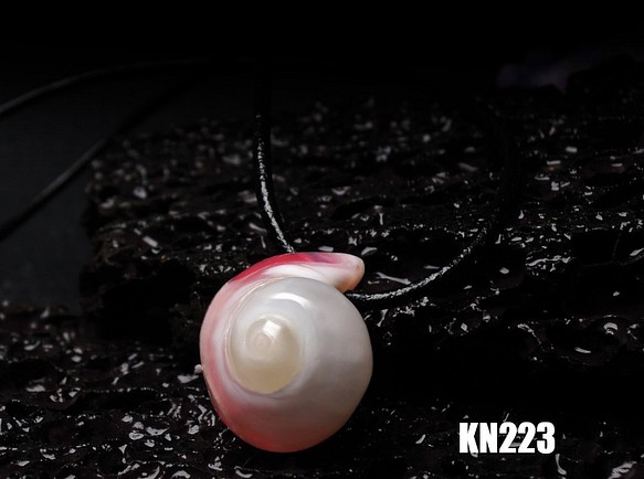 ★ピンク★ケオン レザーコード・ネックレス KN-223 1枚目の画像