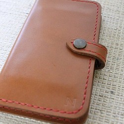 iphone7 iPhone8 Nume皮革駝色筆記本型保護殼 第1張的照片
