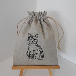 猫（ねこ） 巾着袋 のおすすめ人気通販｜Creema(クリーマ) 国内最大の 