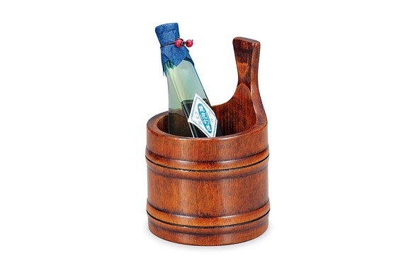 竹　手桶アイスペール　漆摺 SX-352 山中木製漆器の酒器です竹アイスペール。 1枚目の画像