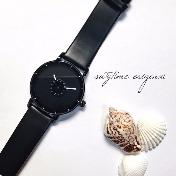 夏のシンプルウォッチ ブラック　 腕時計 メンズ レディース シンプル ギフト 人気 プレゼント 1枚目の画像