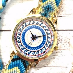 ミサンガウォッチ フリーサイズ 腕時計 レディース シンプル ギフト 人気 プレゼント 時計 おしゃれ 安い かわいい 1枚目の画像