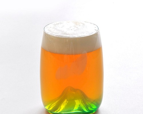 月夜野工房　夕焼けの山 ビールグラス