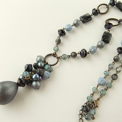 SALE Necklace　ヴィンテージ　淡水パール（N1195) 1枚目の画像