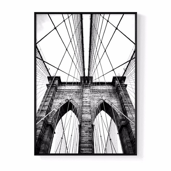 パイナップルセレクション-ニューヨーク州ブルックリン橋42x60cm（A2）スカンジナビア/写真/装飾絵画/複製/絵画
