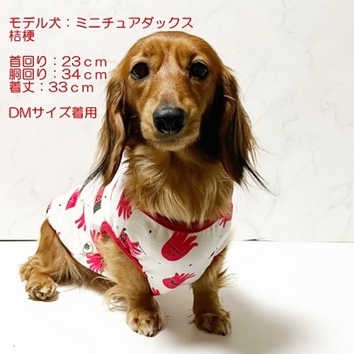 タンクトップ たこさんウインナー レッド Dog 犬服 ドッグウェア 春秋 たこさん たこさんウインナー ペット服 アクセサリー Dog House Radish 通販 Creema クリーマ ハンドメイド 手作り クラフト作品の販売サイト