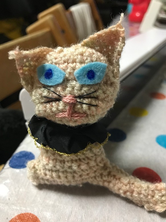 ドラ猫の編みぐるみ 1枚目の画像