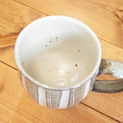 鎬　白釉マグカップ  (Aタイプ) 2枚目の画像