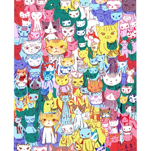 Cat Images 2/ネコスケッチアート 原画 A4サイズ 絵画 コロンゴART