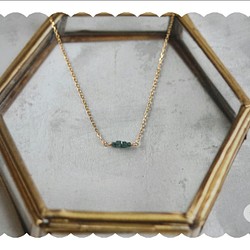 ブルーダイヤモンドの18金ネックレス - ネックレス・ペンダント