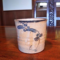 唐津焼　絵唐津(アケビ )焼酎/ウイスキーカップ　フリーカップ　父の日 1枚目の画像
