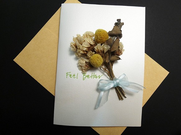 俏麗精靈-乾燥花卡片0031 #禮品#情人節#生日#送禮 第1張的照片