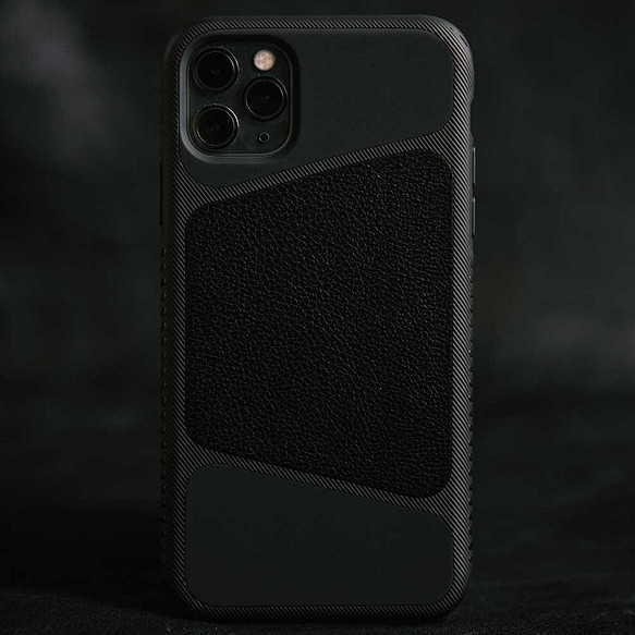 耐衝撃 スマホ カバー アイフォンケース iPhoneケース 携帯ケース 黒 ブラック 002ip01blk 1枚目の画像