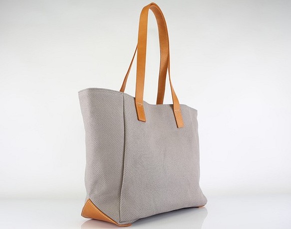 日本最古の帆布 松右衛門帆 simple tote Ｓ yellow brown | monsterdog