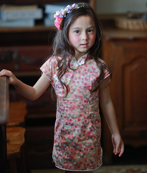 百花紅小旗袍 (2歲～5歲) 第1張的照片