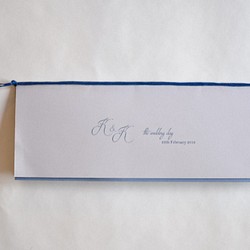 結婚式席次表（3セット）：紺糸・ブックタイプ 1枚目の画像