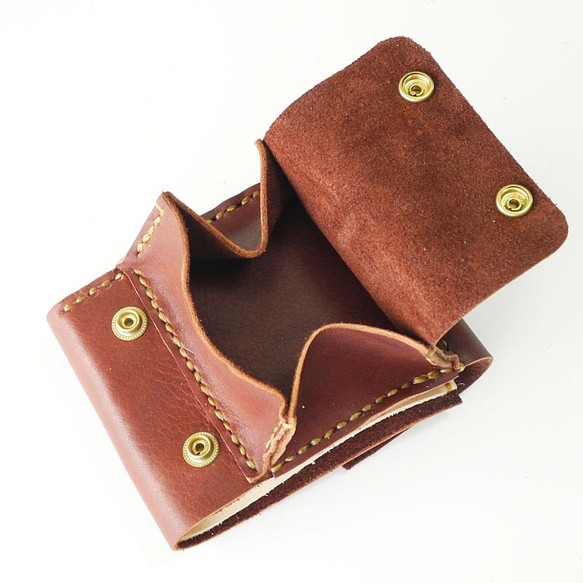 slowH」レザーウォレット『Half Wallet』CAMEL〈スロウエイチ、本革