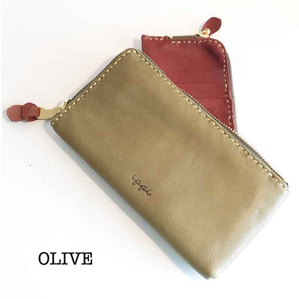 ippi」『Missile』OLIVE〈ロングウォレット、財布、本革、ナチュラル