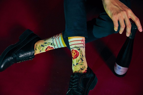 【城市系列_米蘭】Gelato男女潮流印花運動襪 禮物 第1張的照片
