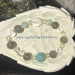 豪華 Nサマ専用ページ♡ 天然石 ブルーラブラドライトのブレスレット