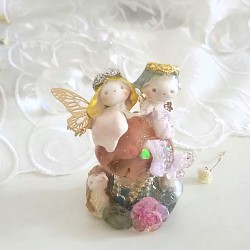 【オーダー品614922様専用】妖精の森の結婚式オルゴナイト 1枚目の画像