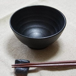 黒マットのご飯茶碗 1枚目の画像